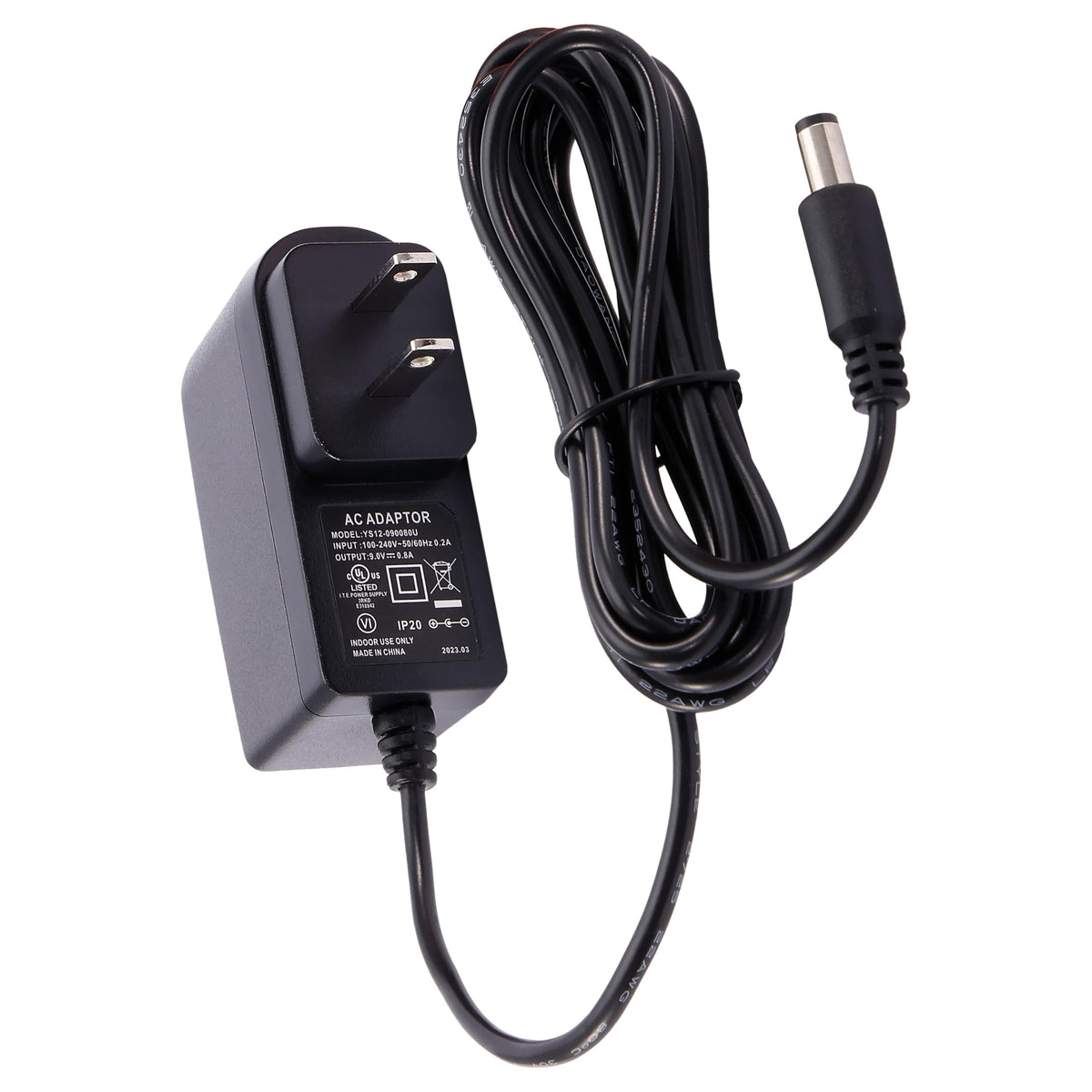 D'Addario D Addario Accessories PW CT 9V DC Power Adapter Pedalboard – Black, Plastic