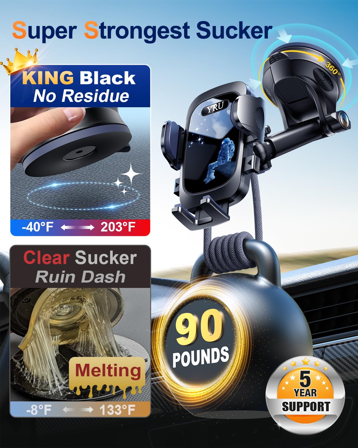 YRU True Military Grade 360 Rotation Suction 2026 Ultimate - YRU Official Imagery - 4