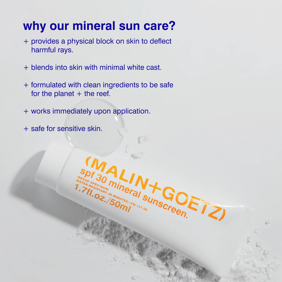 MALIN GOETZ SPF 30 Mineral Sunscreen Face Body Travel Size 1 - Premium Selection Official Imagery - 6