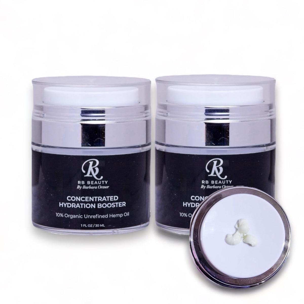 2 airless pumps of Concentrated Hydration Booster for - RB BEAUTY INC Official Imagery - 2