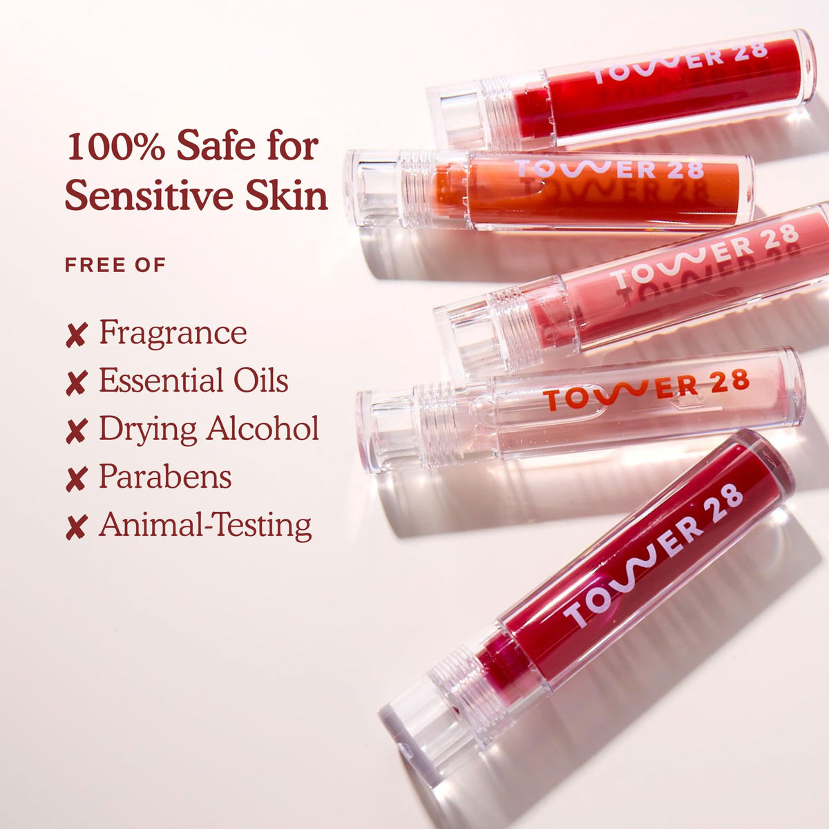 Tower 28 ShineOn Lip Gloss Jelly Pistachio – packaging and label