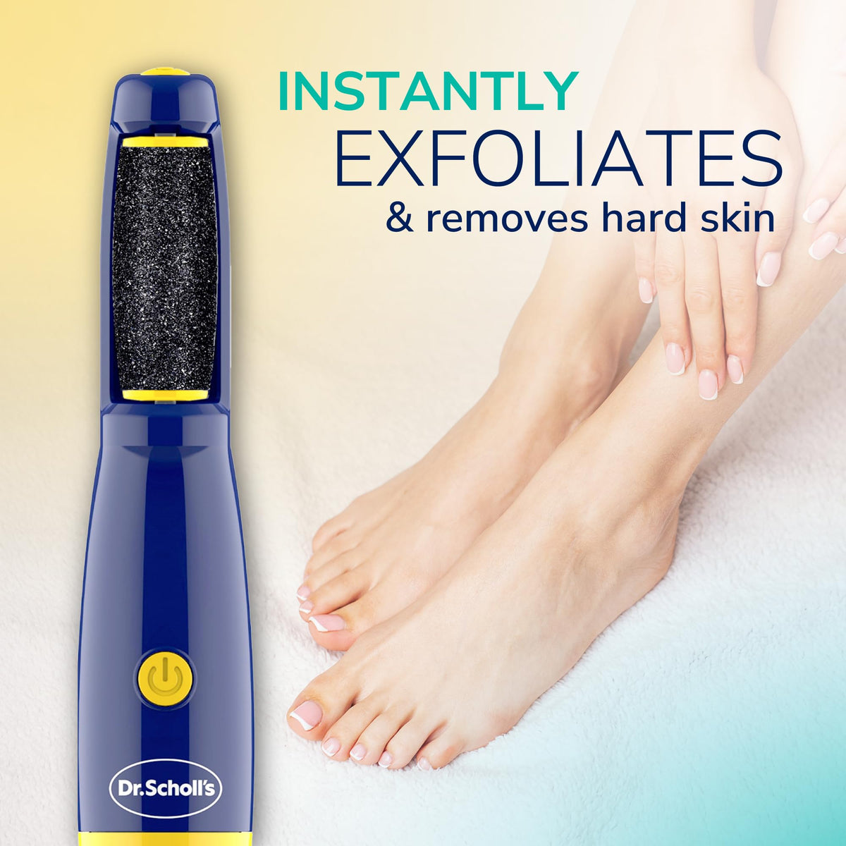 Dr. Scholl's Dr Scholl s Electric Foot Callus Remover for Feet Electric – close-up detail in Blue