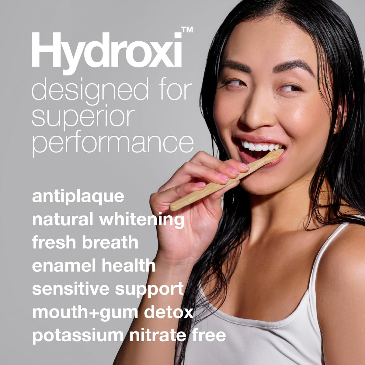 Davids Nano Hydroxyapatite Toothpaste Sensitive Whitening – back view and specifications