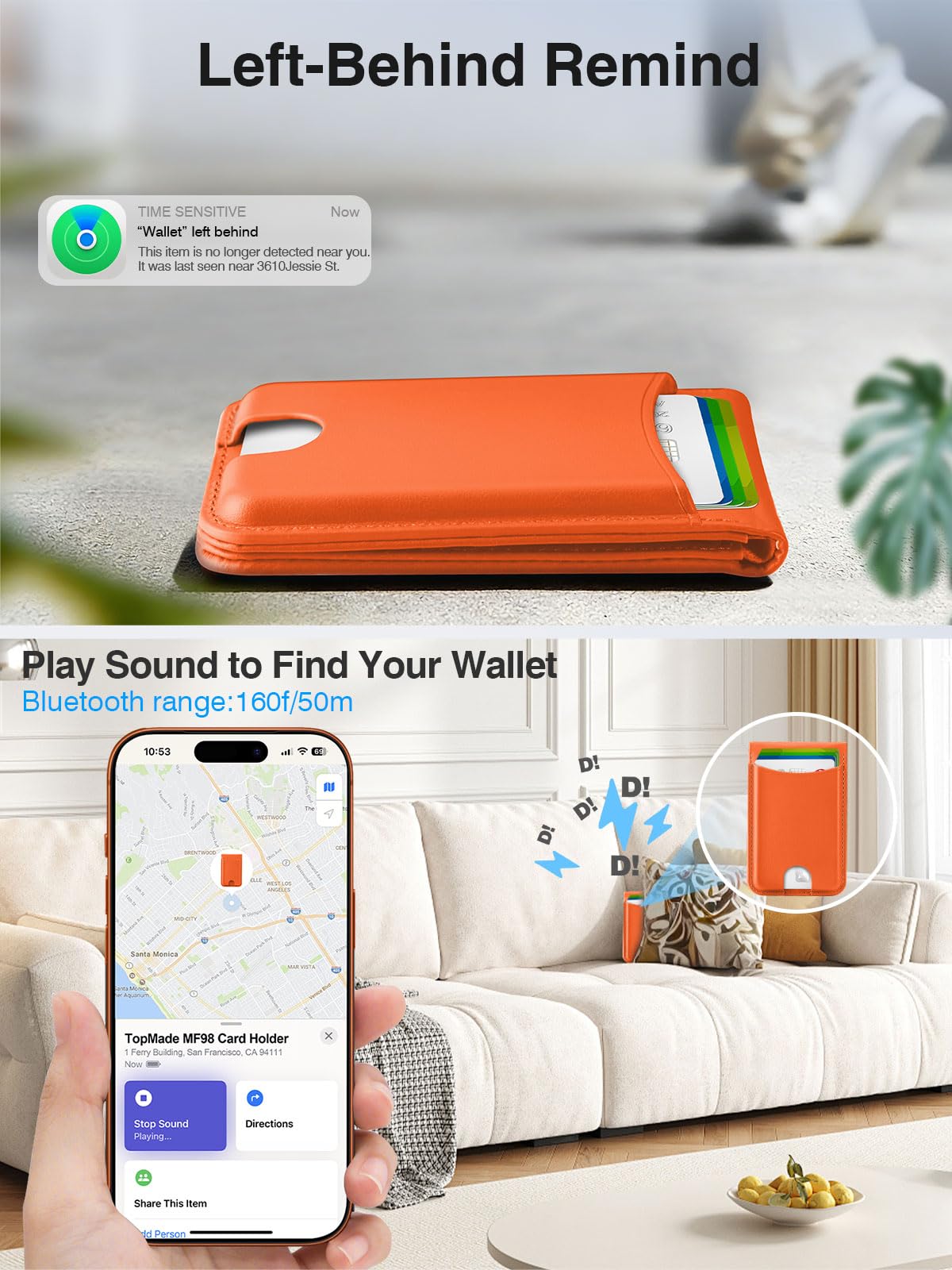 TopMade for MagSafe Wallet Works with Find My Strongest - TopMade Official Imagery - 4