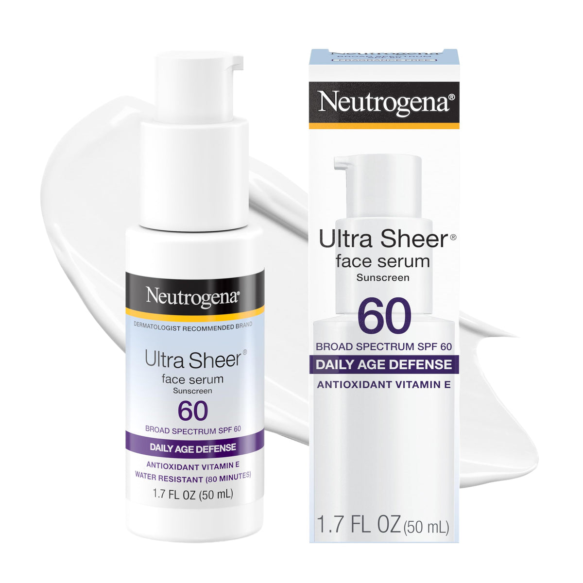 Neutrogena Ultra Sheer Sunscreen Serum SPF 60 Fragrance Free
