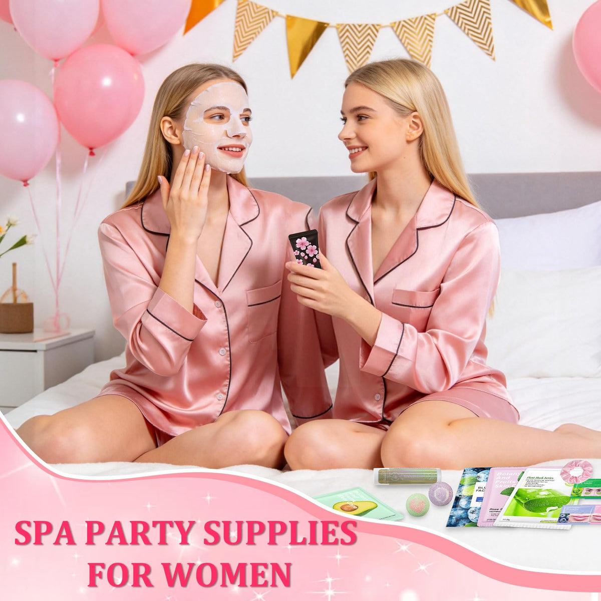 Comdian 200 PCS Spa Party Supplies for Women Spa Party - Comdian Official Imagery - 5