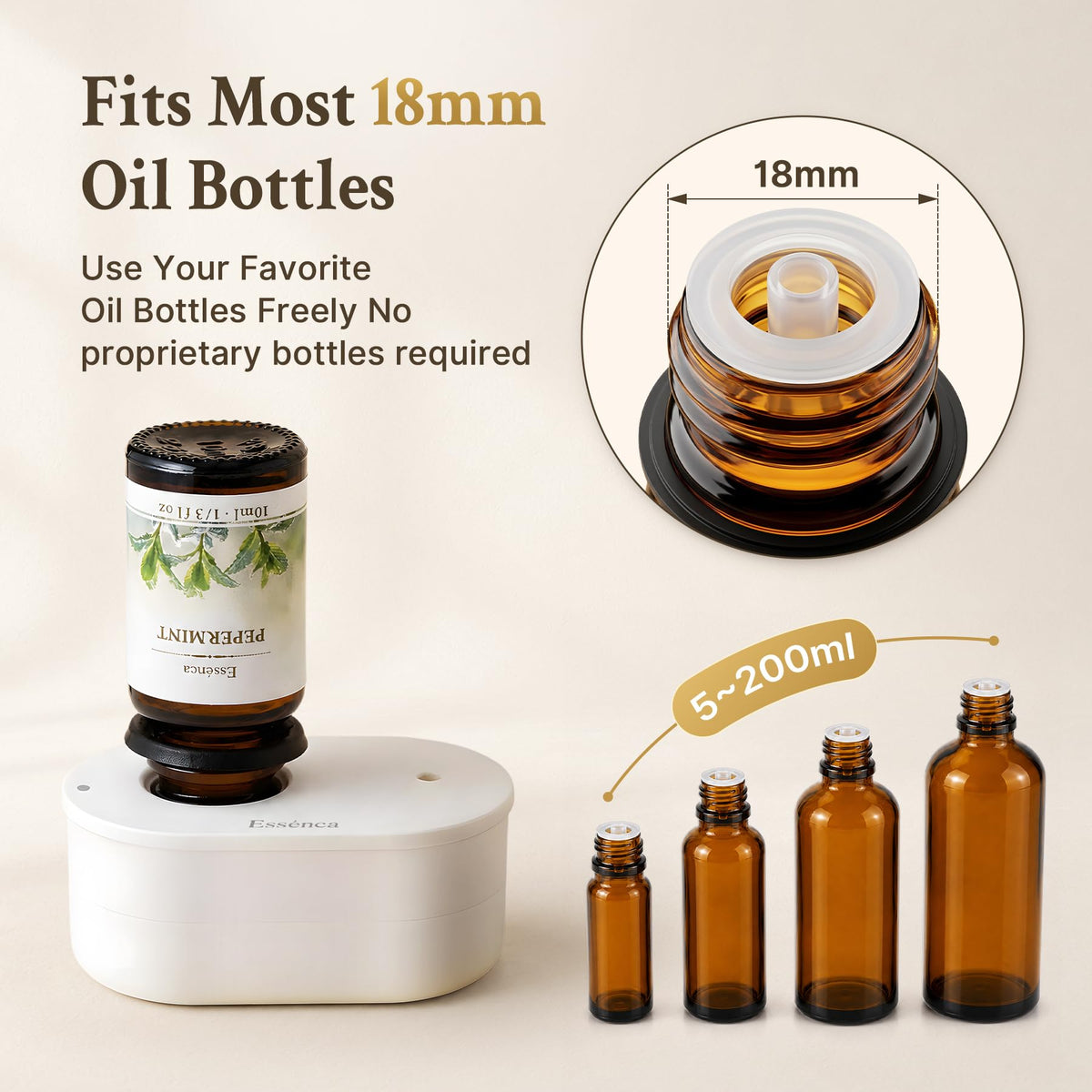 Waterless Diffuser for Home Essential Oil Diffuser Wireless - essenca Official Imagery - 7