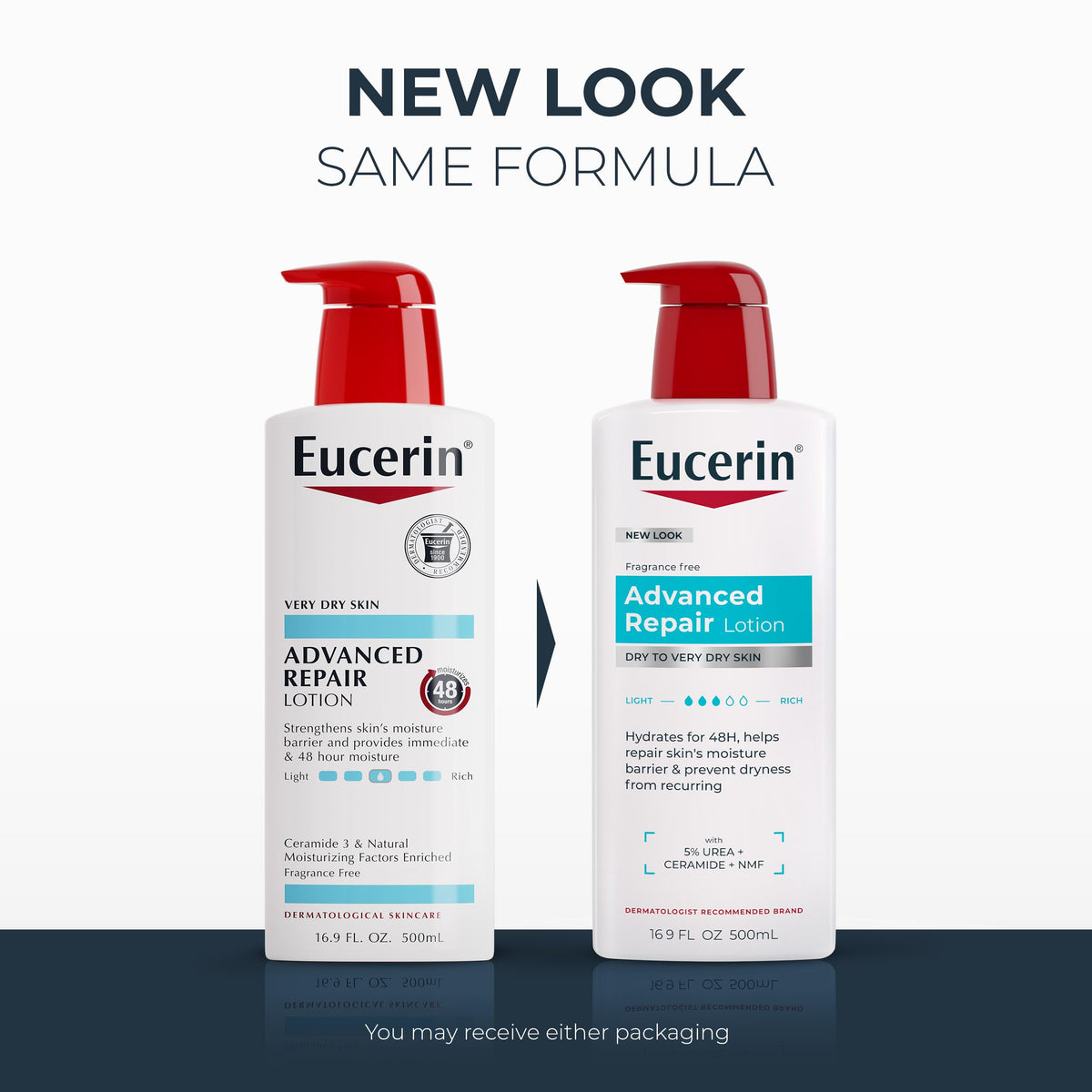 Eucerin Advanced Repair Lotion Urea Enriched 16 9 FL OZ – close-up detail