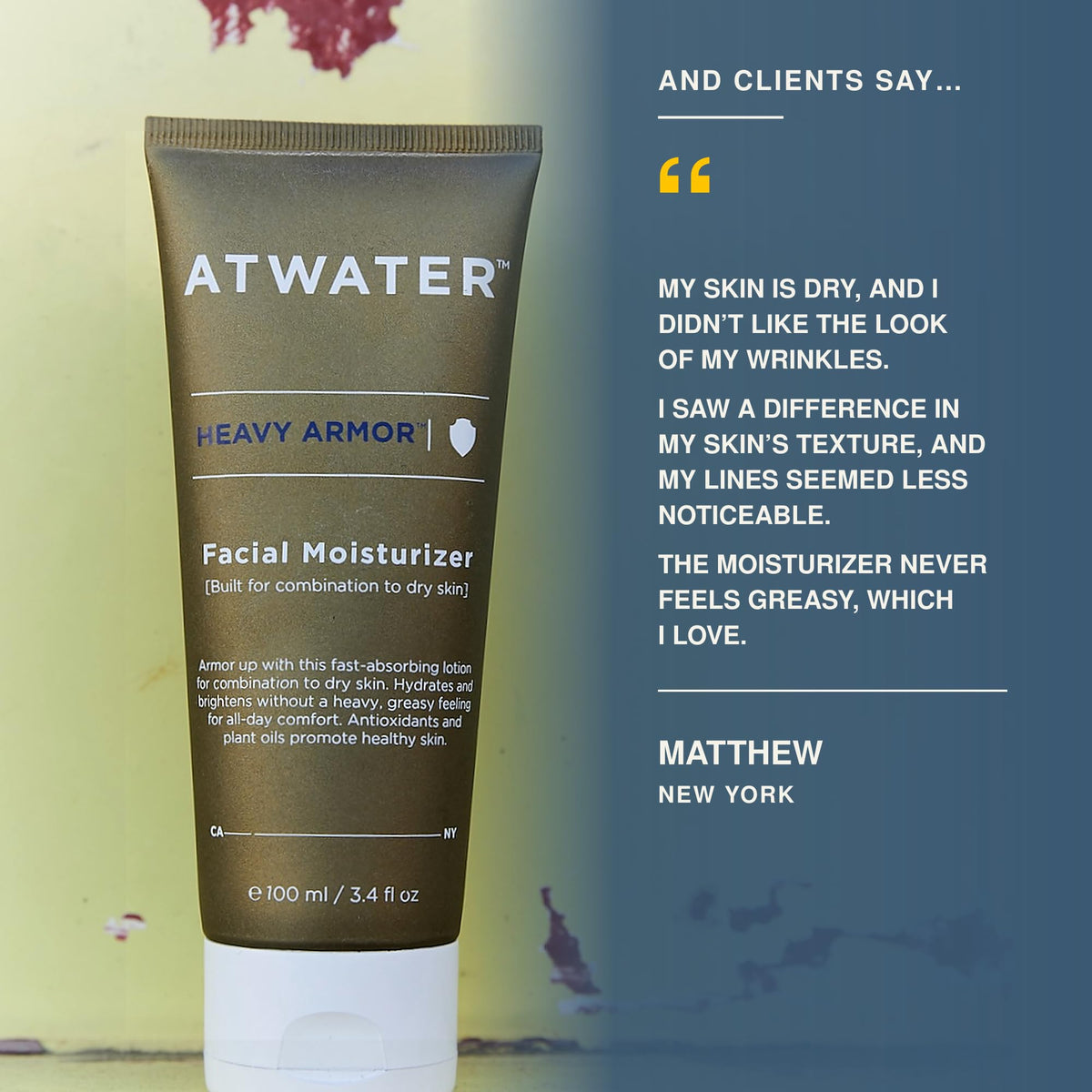 ATWATER Men s Intensive Face Moisturizer for Dry Skin 3 4 oz - ATWATER Official Imagery - 4