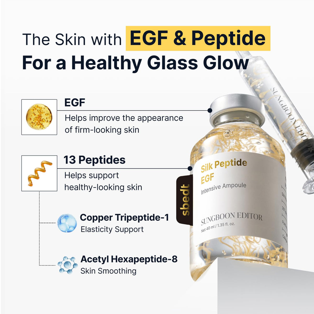 SUNGBOON EDITOR Glow Firming Trio Silk Peptide EGF Toner - SUNGBOON EDITOR Official Imagery - 6