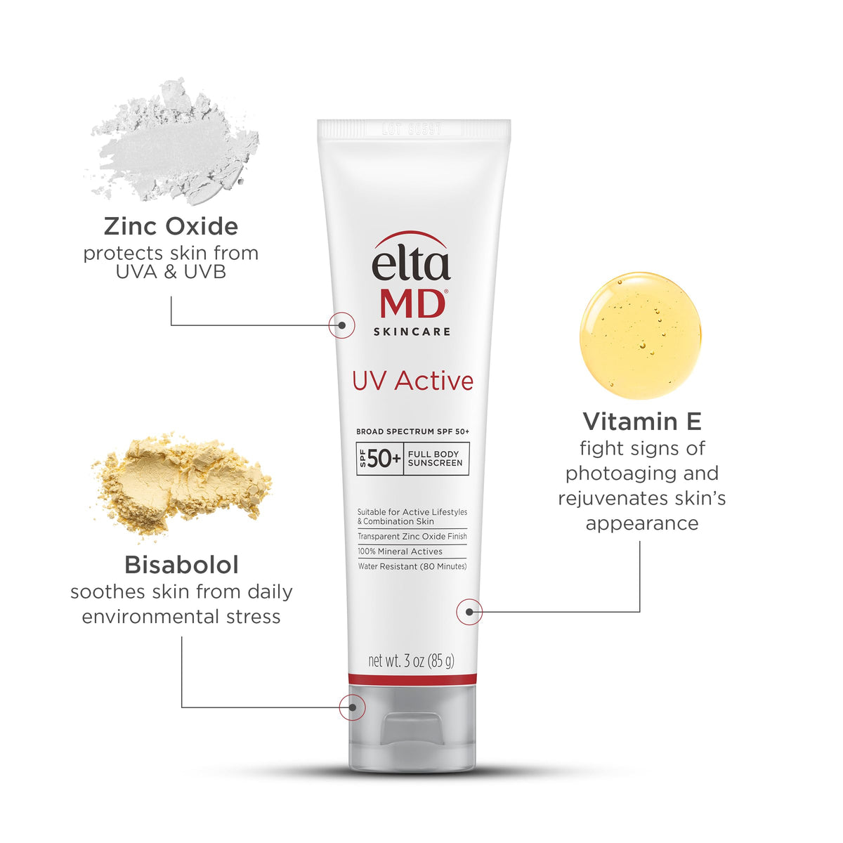 EltaMD UV Active 100 Mineral Sunscreen SPF 50 Full Body - Premium Selection Official Imagery - 8