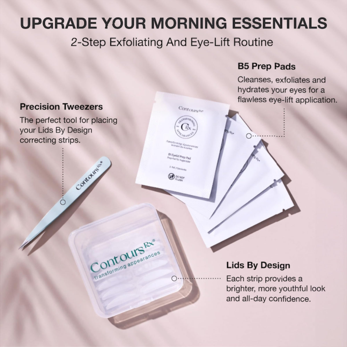 Contours Rx B5 Eyelid Cleansing Wipes Exfoliating Skin Prep - Contours Rx Official Imagery - 8