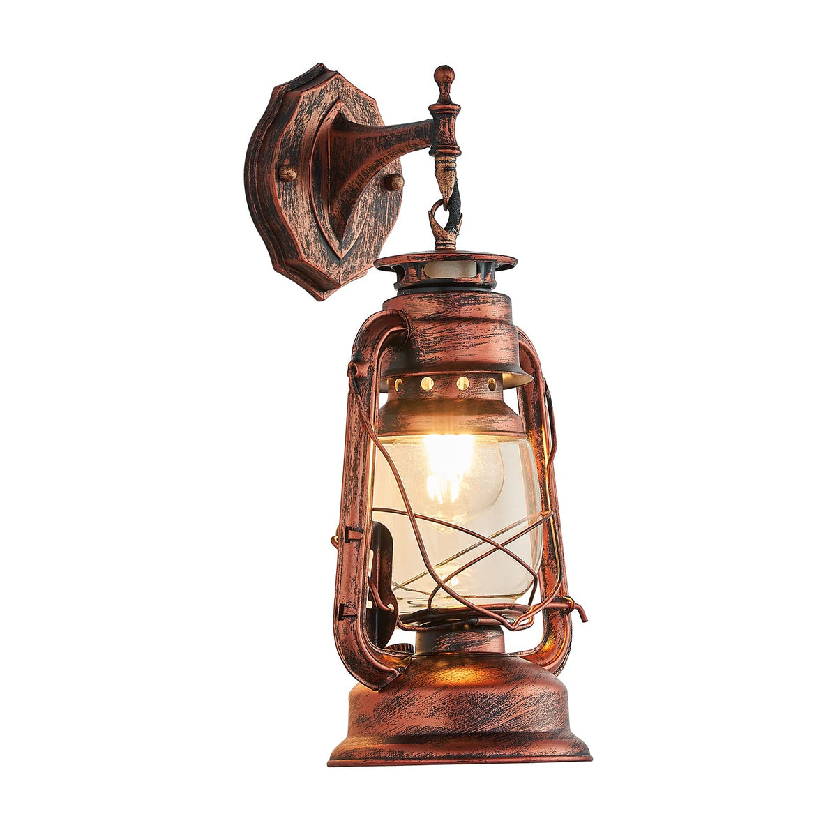 NOXARTE Rustic Wall Sconce Lighting Lantern Mounted Light - NOXARTE Official Imagery - 1