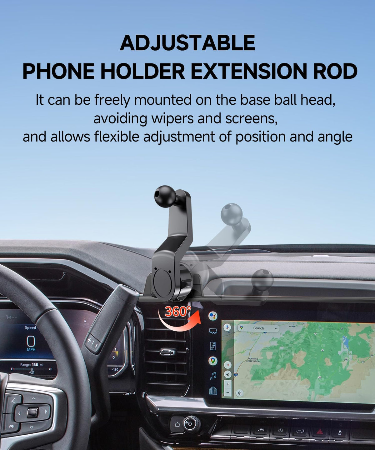 Qi2 2 25W Wireless Charger Car Phone Mount for Chevrolet - MaserWeller Official Imagery - 8
