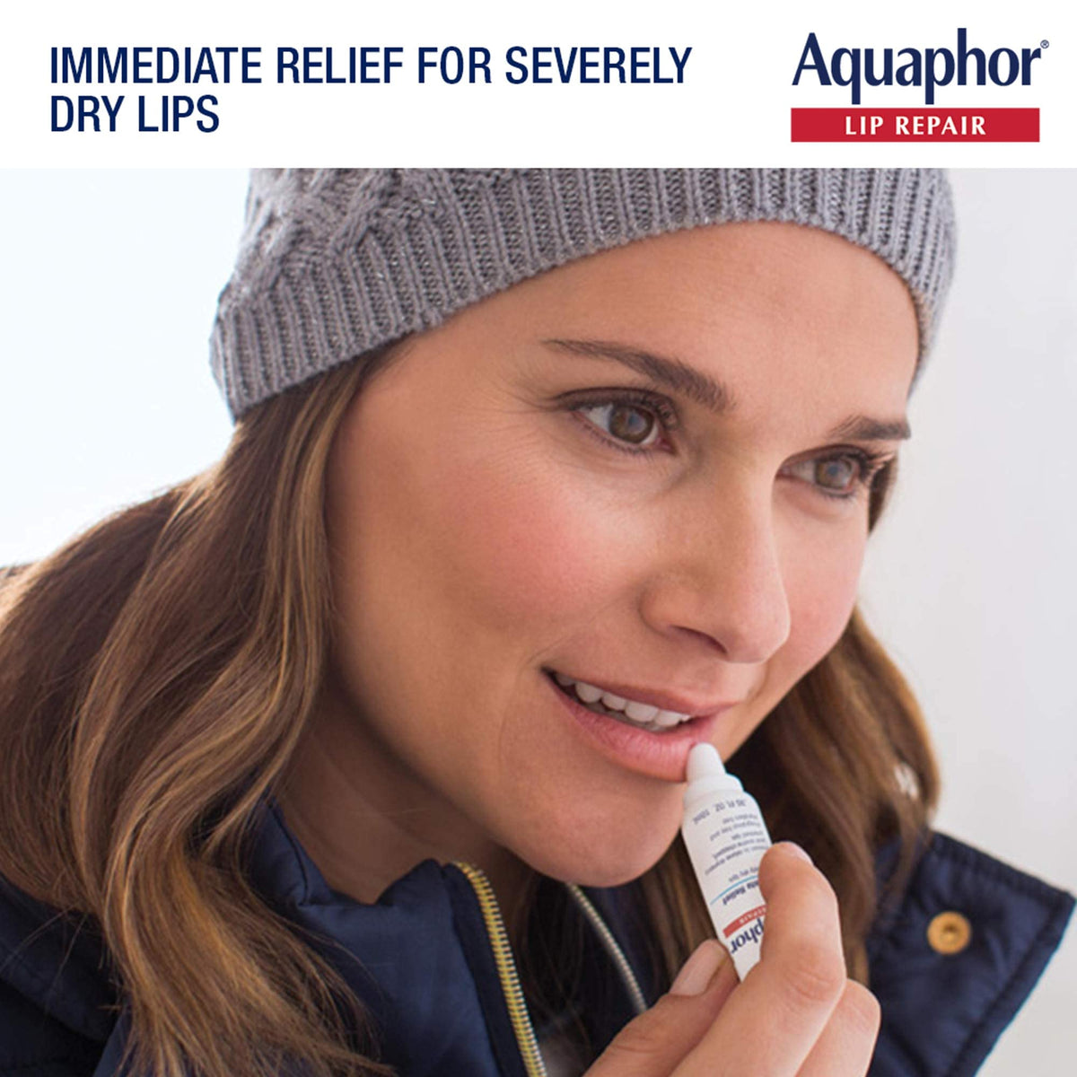 Aquaphor Lip Repair Ointment – packaging and label