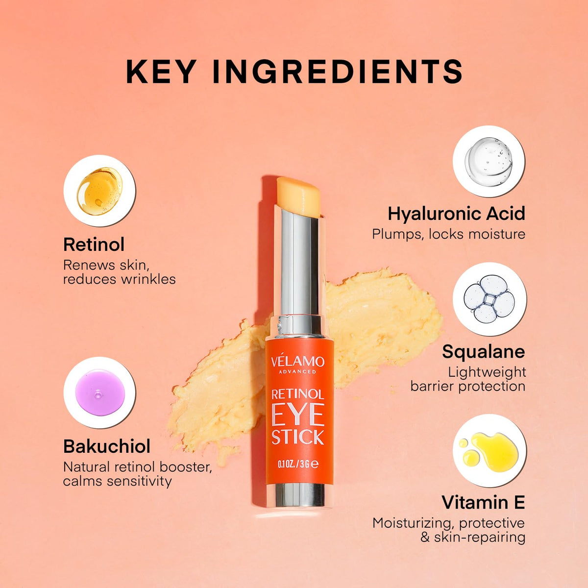 VELAMO ADVANCED Retinol Eye Stick Renewing Firming Under Eye - VELAMO ADVANCED Official Imagery - 4
