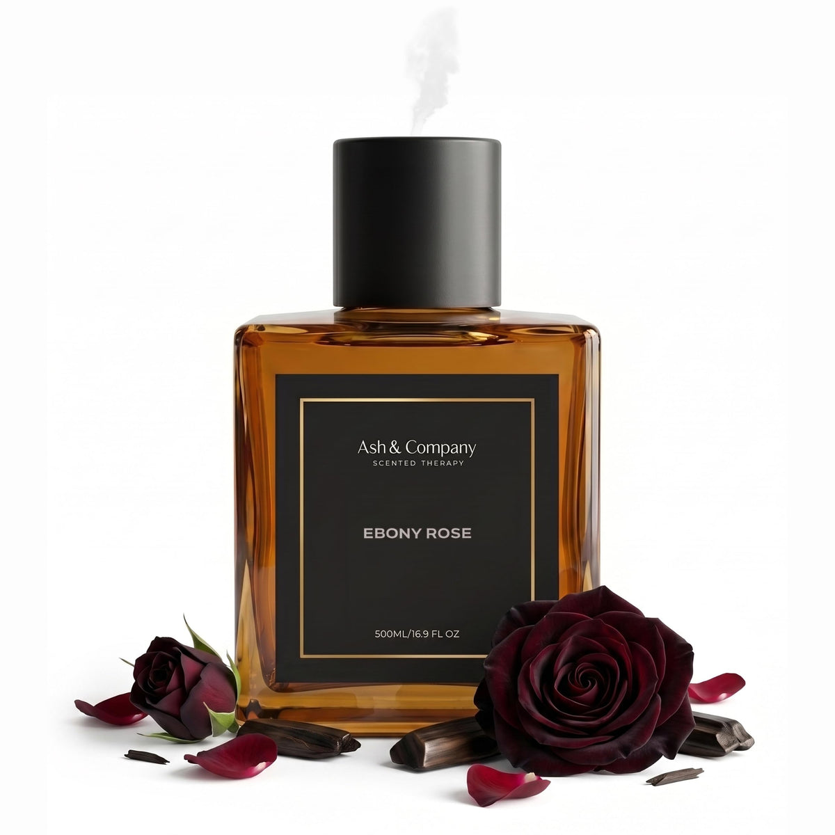 Ebony Rose All in One Refillable 500ml Essential Oil Scent - Ash & Company Official Imagery - 1