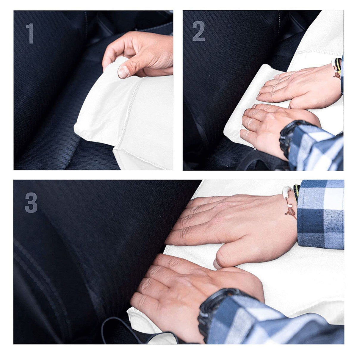 Eyelash Lip White Car Seat Covers Front Set 2pcs Universal - TOKLIHDTJ Official Imagery - 6