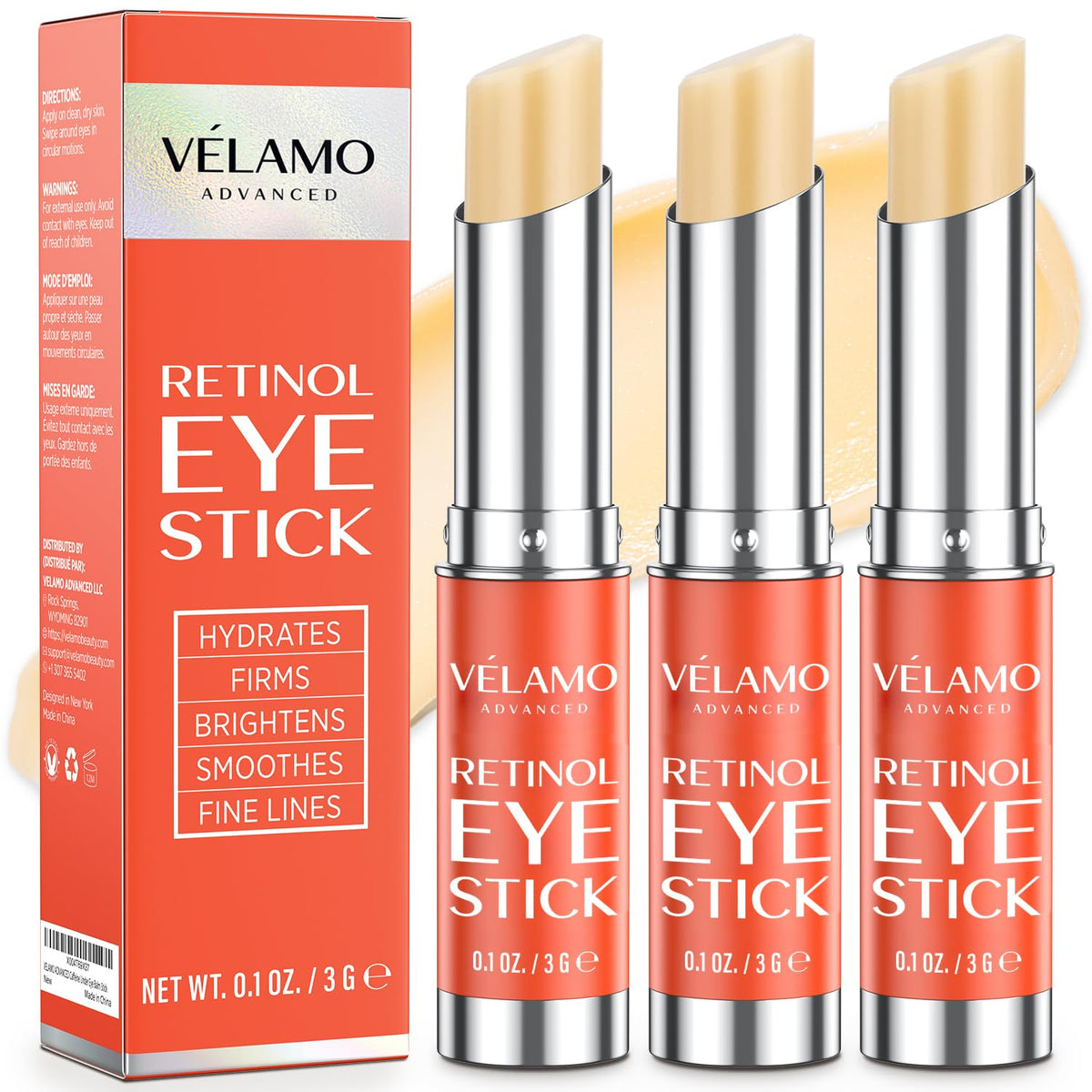 VELAMO ADVANCED Retinol Eye Stick Renewing Firming Under Eye - VELAMO ADVANCED Official Imagery - 2