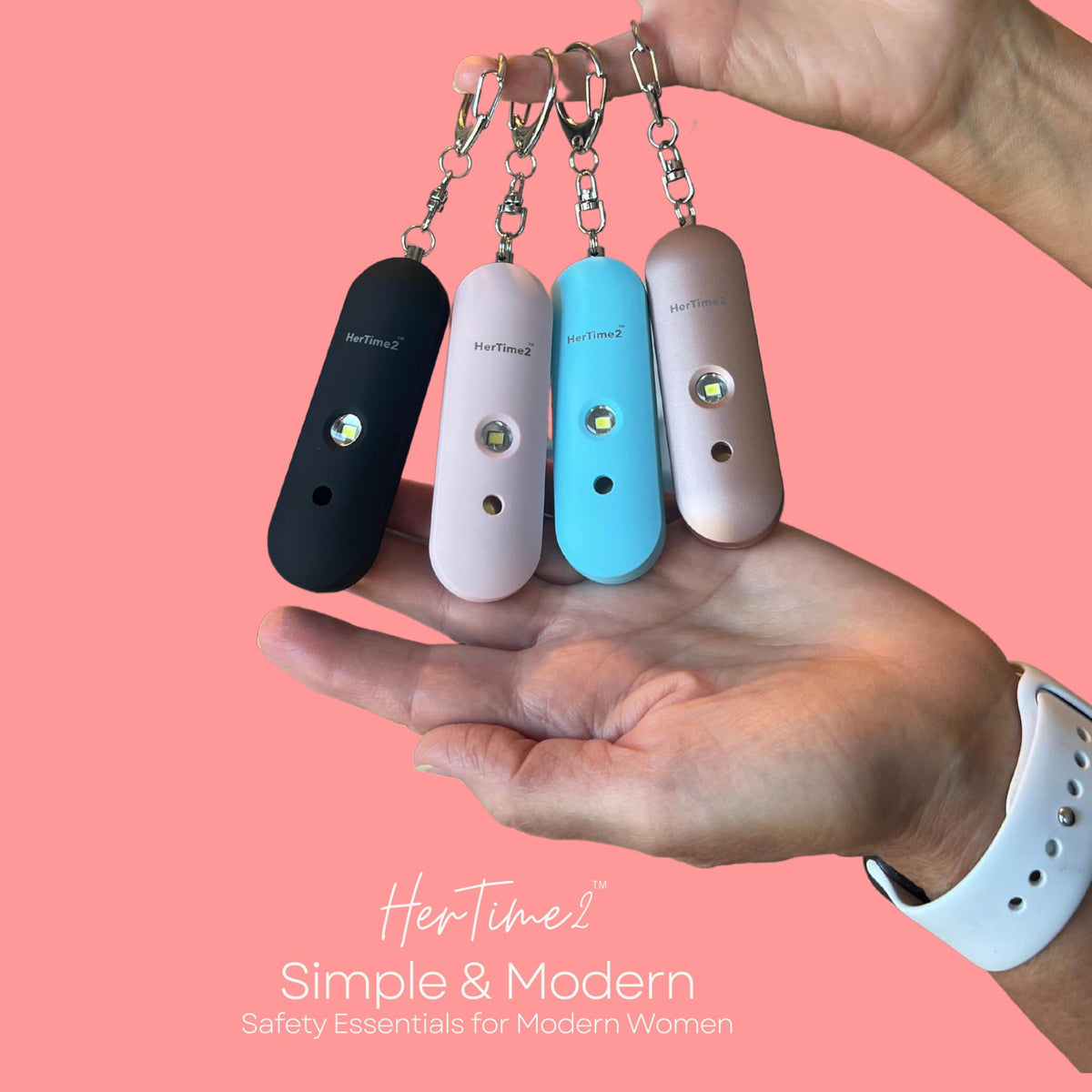 HerTime2 Personal Safety Alarm for Women – full view