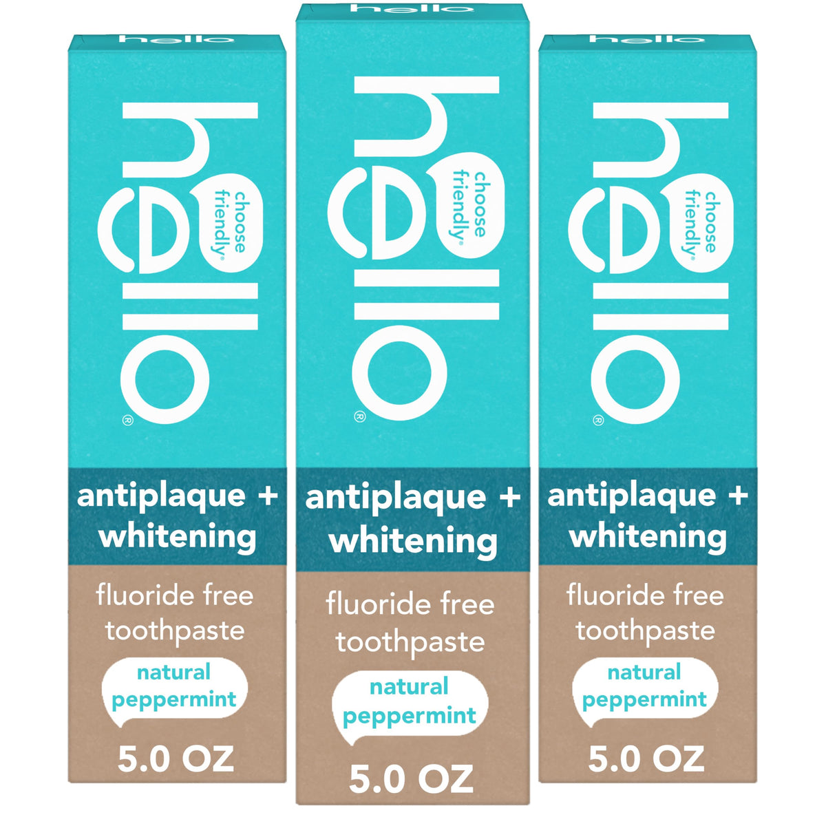 Hello Antiplaque and Whitening Fluoride Free Toothpaste 3