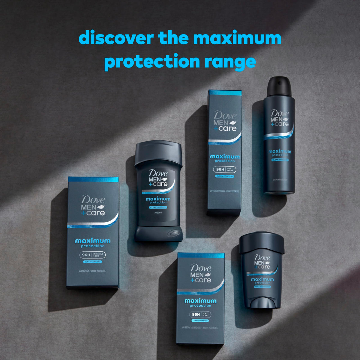DOVE MEN + CARE Dove Men 96 Hour Maximum Protection Deodorant Clean Comfort – alternate angle