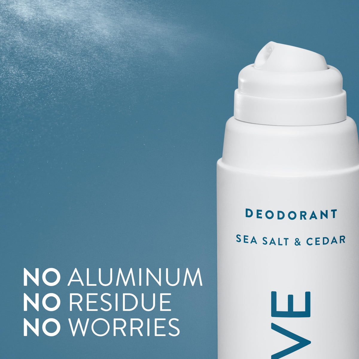 Native Aluminum Free Body Spray for Women Men Sea Salt Cedar – back view and specifications