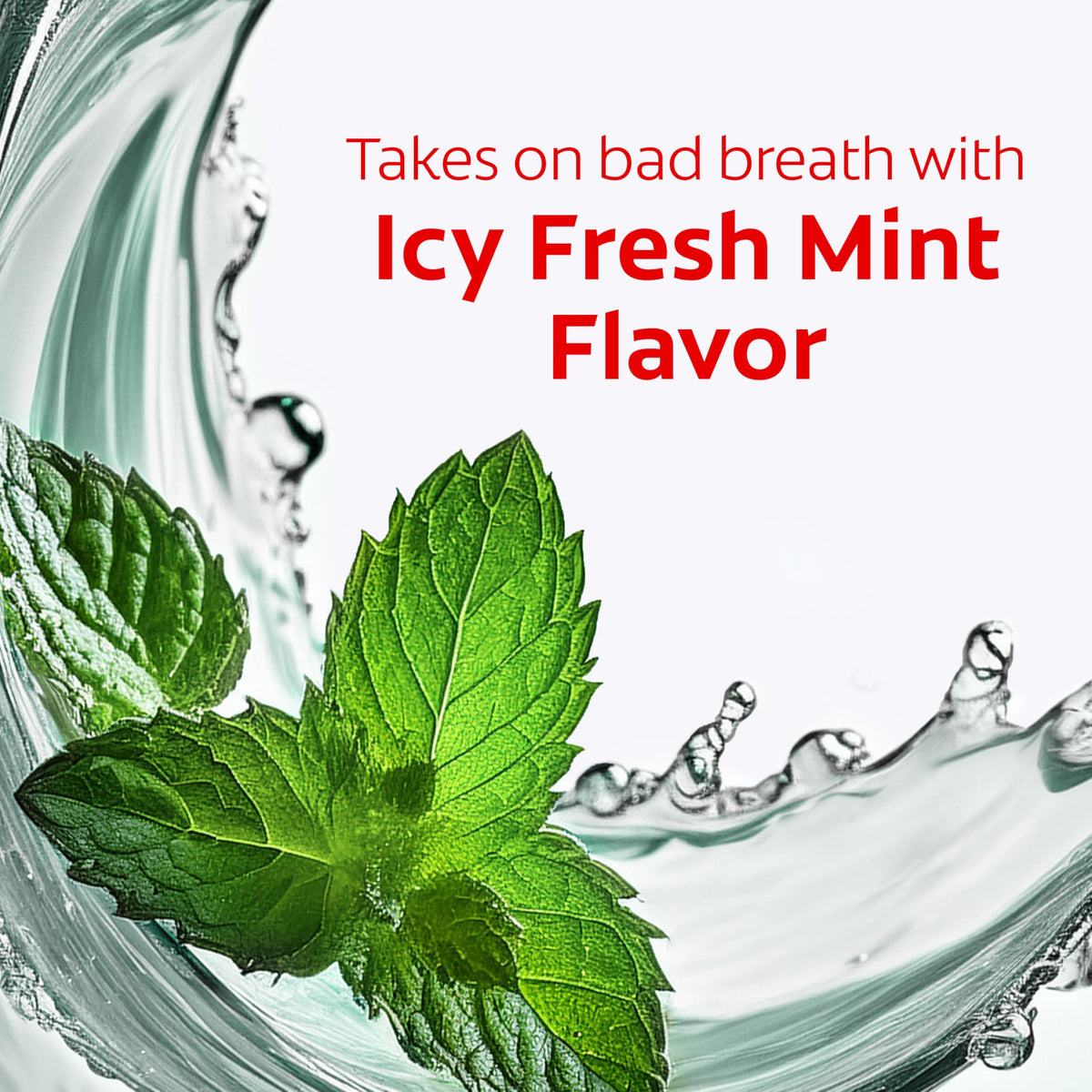 Colgate Optic White Teeth Whitening Mouthwash ICY Fresh Mint – alternate angle