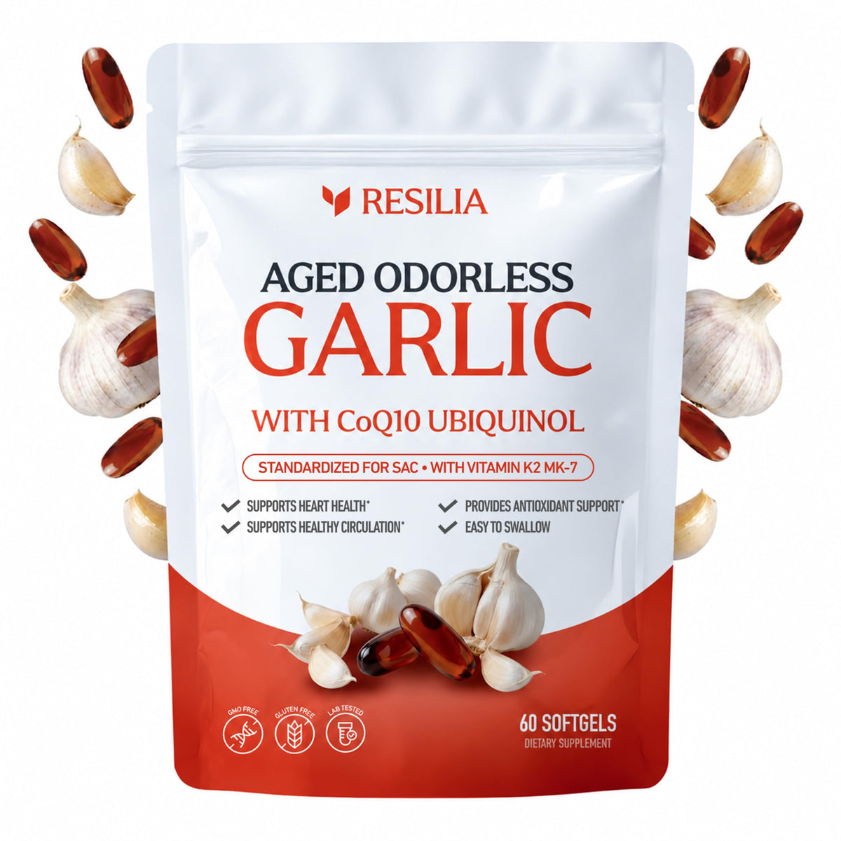 Resilia Odorless Aged Garlic Softgels - Resilia Oil Of Oregano Official Imagery - 2