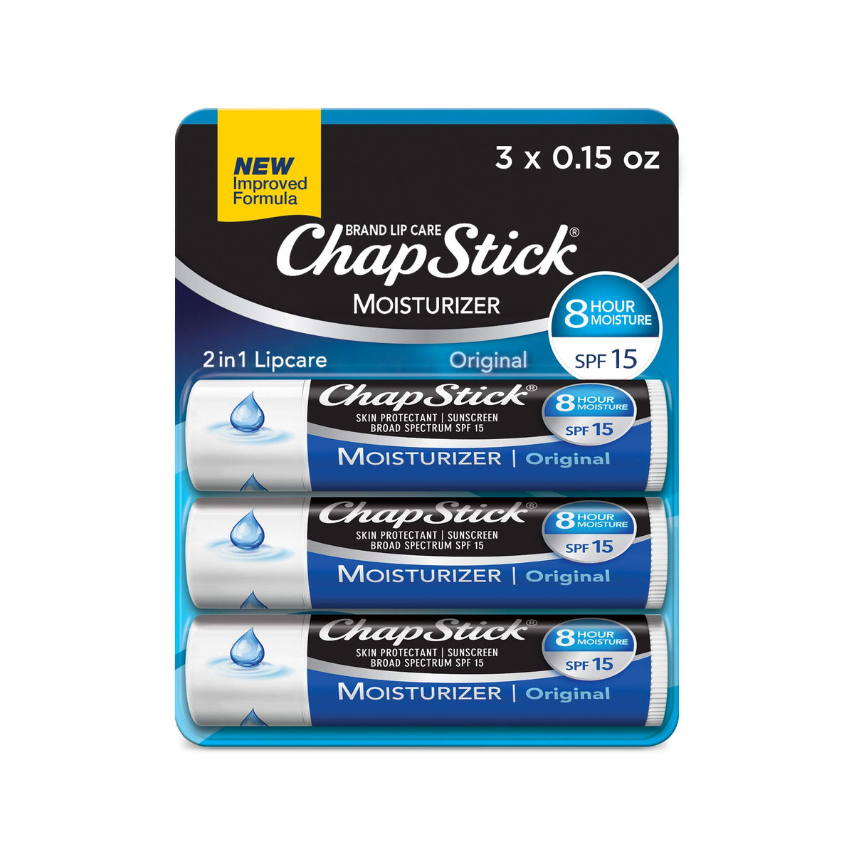 ChapStick Moisturizer Original Lip Balm Tubes SPF 15 and – product photo (Balms & Moisturizers)
