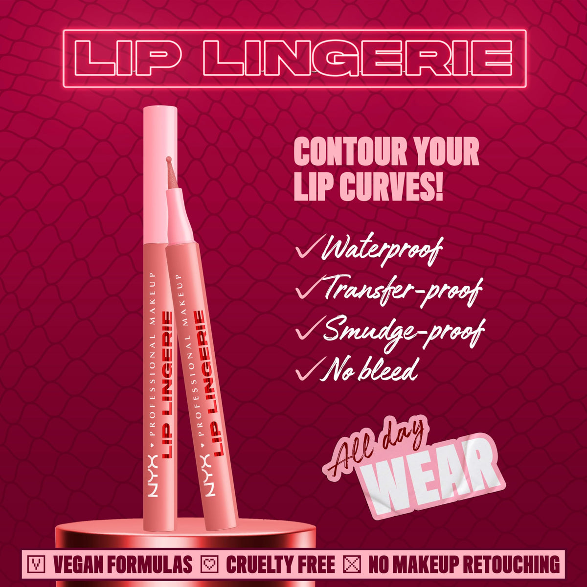 NYX PROFESSIONAL MAKEUP Lip Lingerie Liner Stain Waterproof – close-up detail