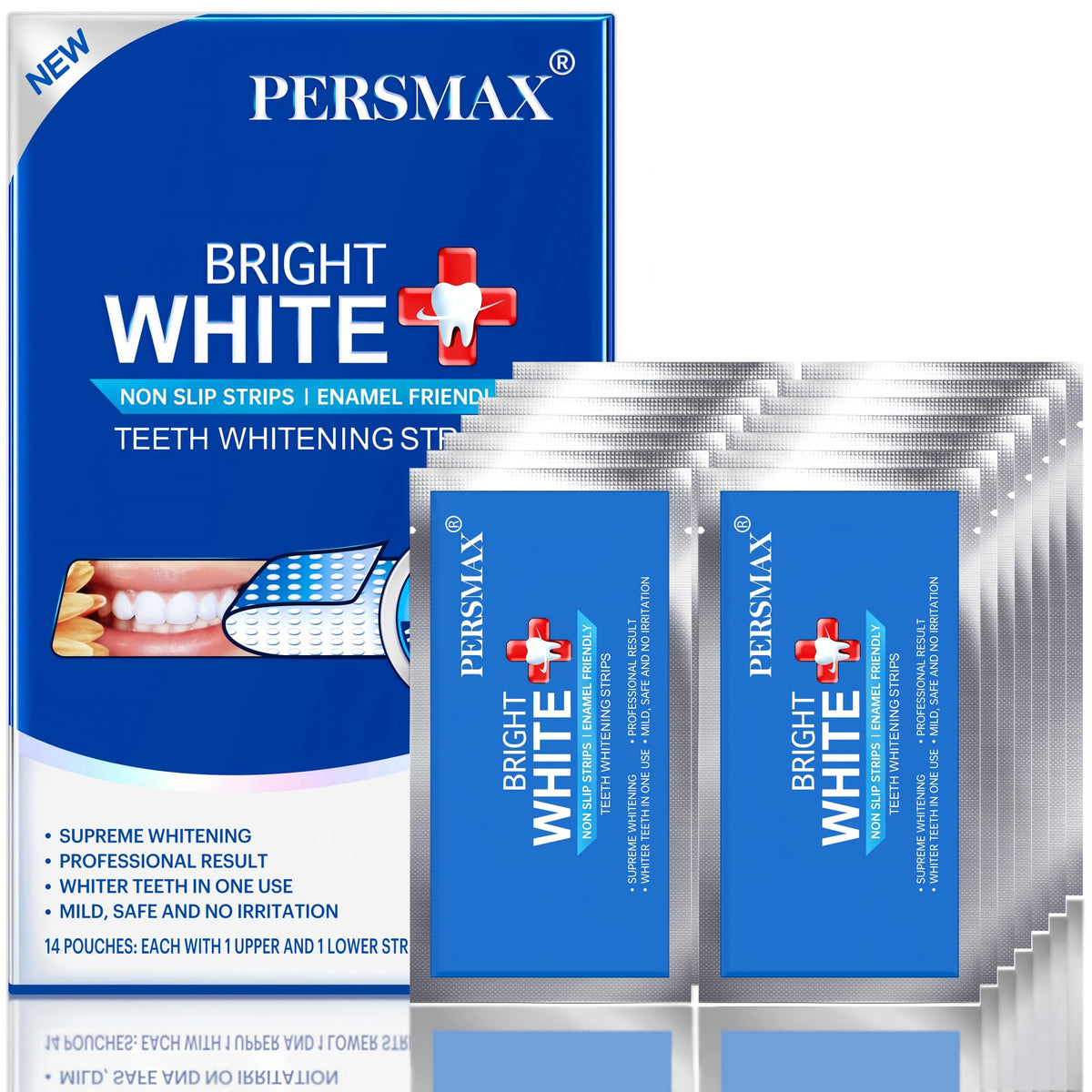 PERSMAX Teeth Whitening Strips 14 Day Treatment 1 Pack 28