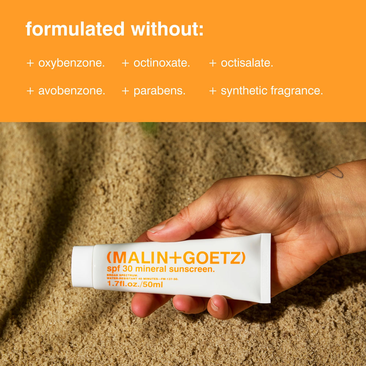 MALIN GOETZ SPF 30 Mineral Sunscreen Face Body Travel Size 1 - Premium Selection Official Imagery - 7