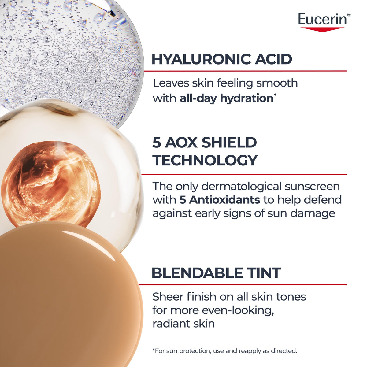 Eucerin Sun Age Defense Tinted Face Lotion SPF 50 2 5 FL OZ – full view