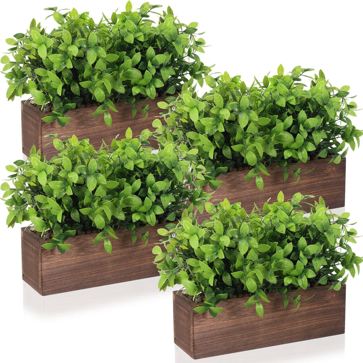 Lyrow 2 Pack 11 4 Artificial Eucalyptus Plants Faux Plants - Lyrow Official Imagery - 8