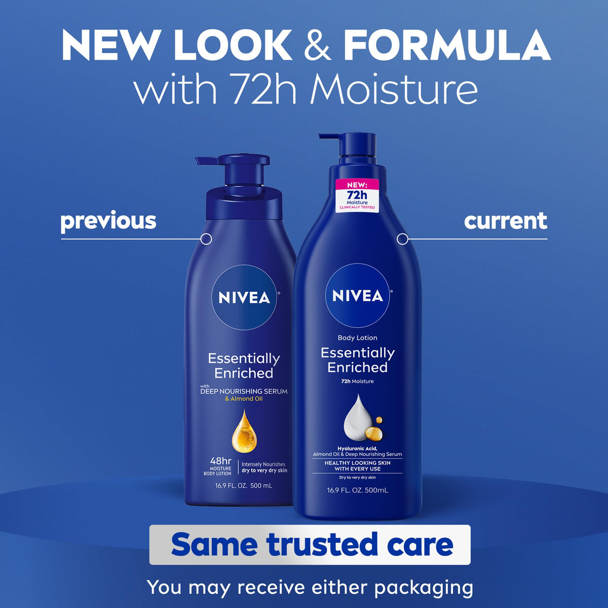 NIVEA Essentially Enriched Body Lotion Value Pack 2 x 16 9 – close-up detail