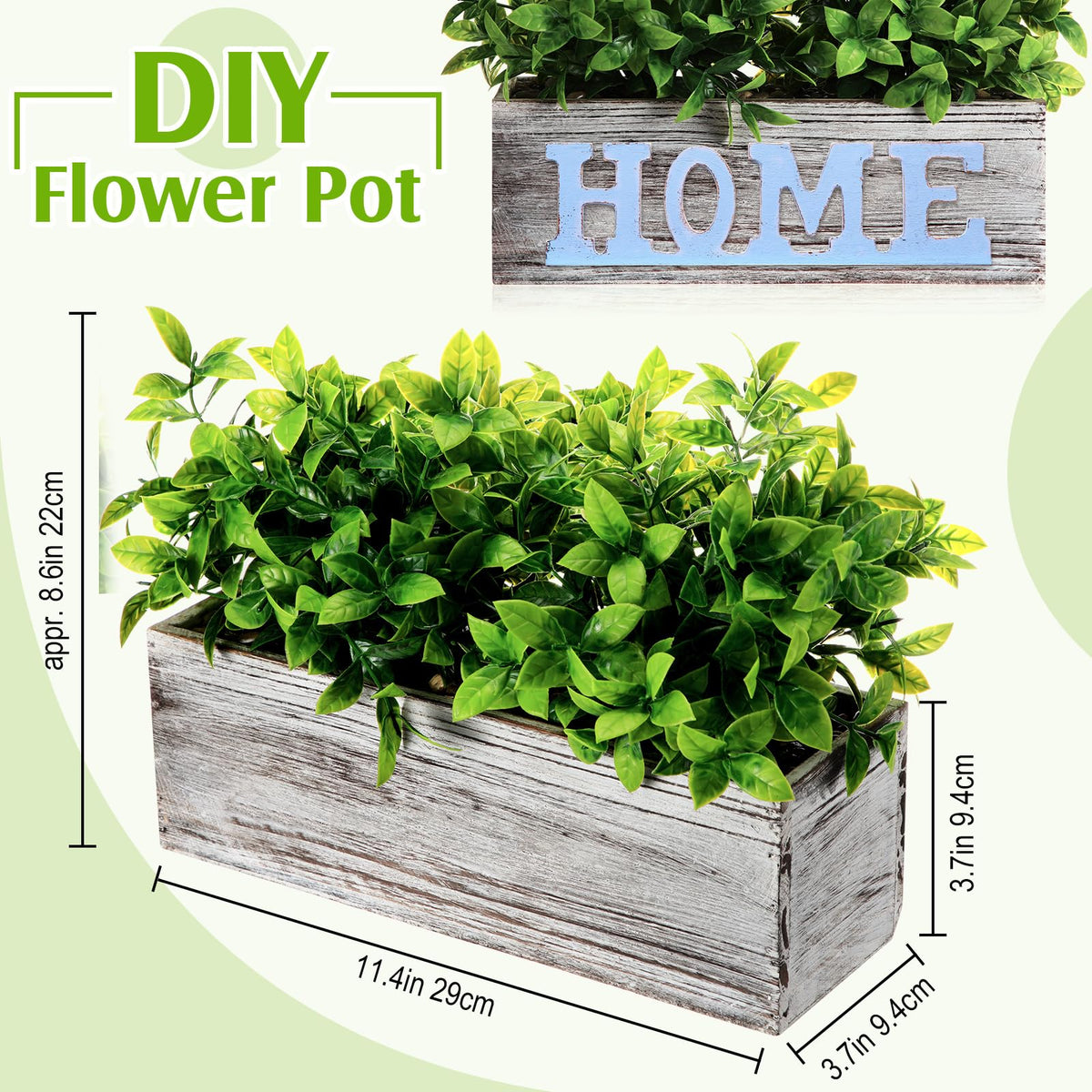 Lyrow 2 Pack 11 4 Artificial Eucalyptus Plants Faux Plants - Lyrow Official Imagery - 3