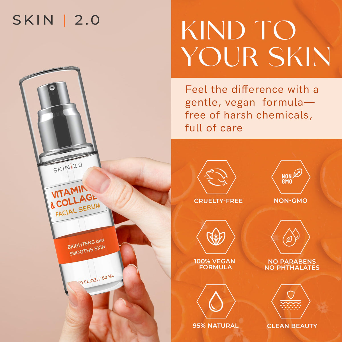 Skin 2.0 Skin 2 0 Vitamin C Serum – packaging and label