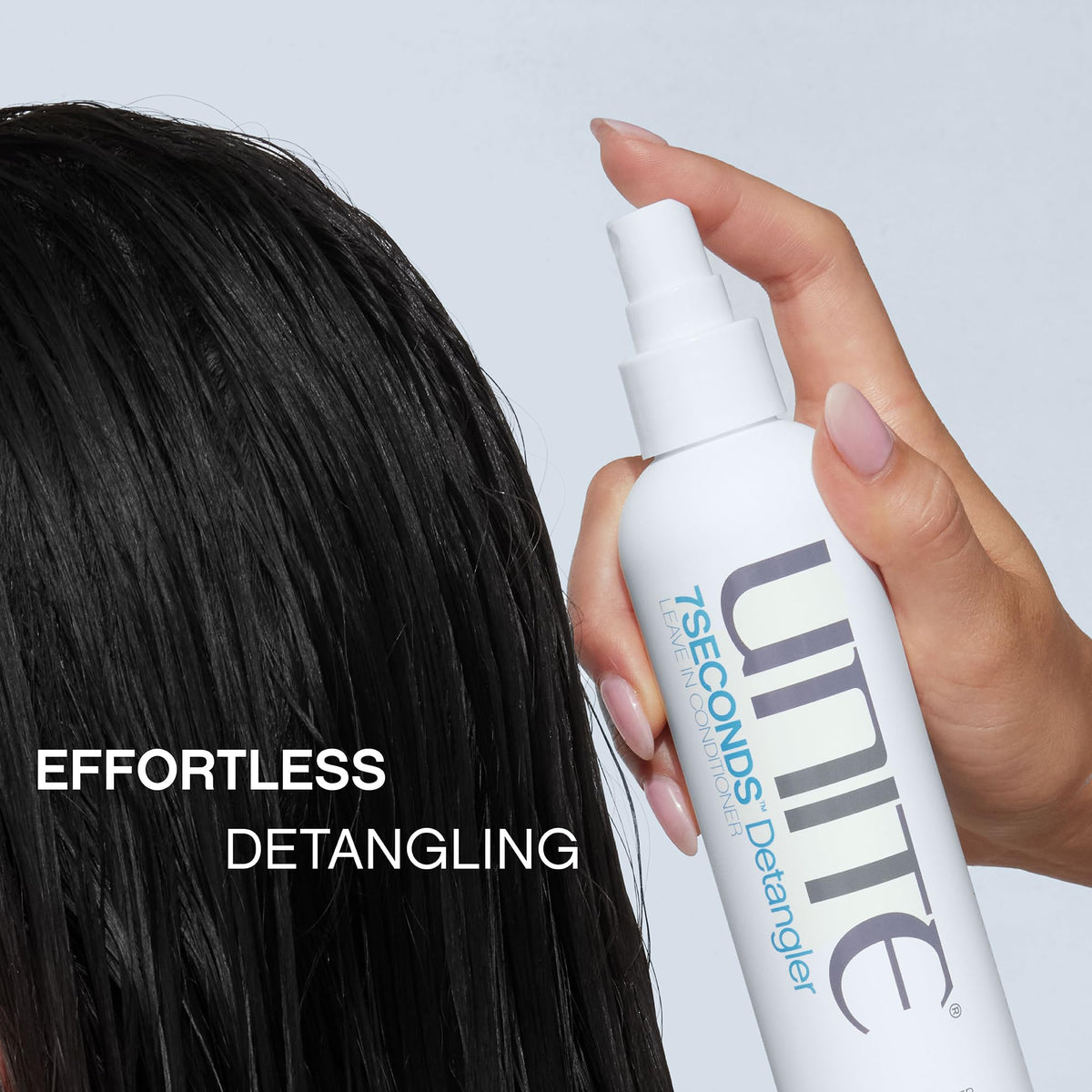 Premium Selection UNITE Hair 7SECONDS Detangler Leave In Conditioner Spray for – packaging and label