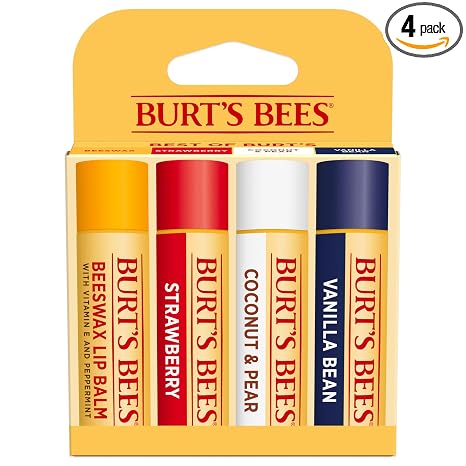 Burt's Bees Burt s Bees Lip Balm Classic Flavor Pack 0 15 oz 4 Tubes