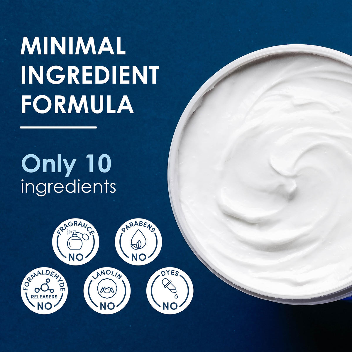 Vanicream Moisturizing Cream Body Face Moisturizer 16 Oz – back view and specifications