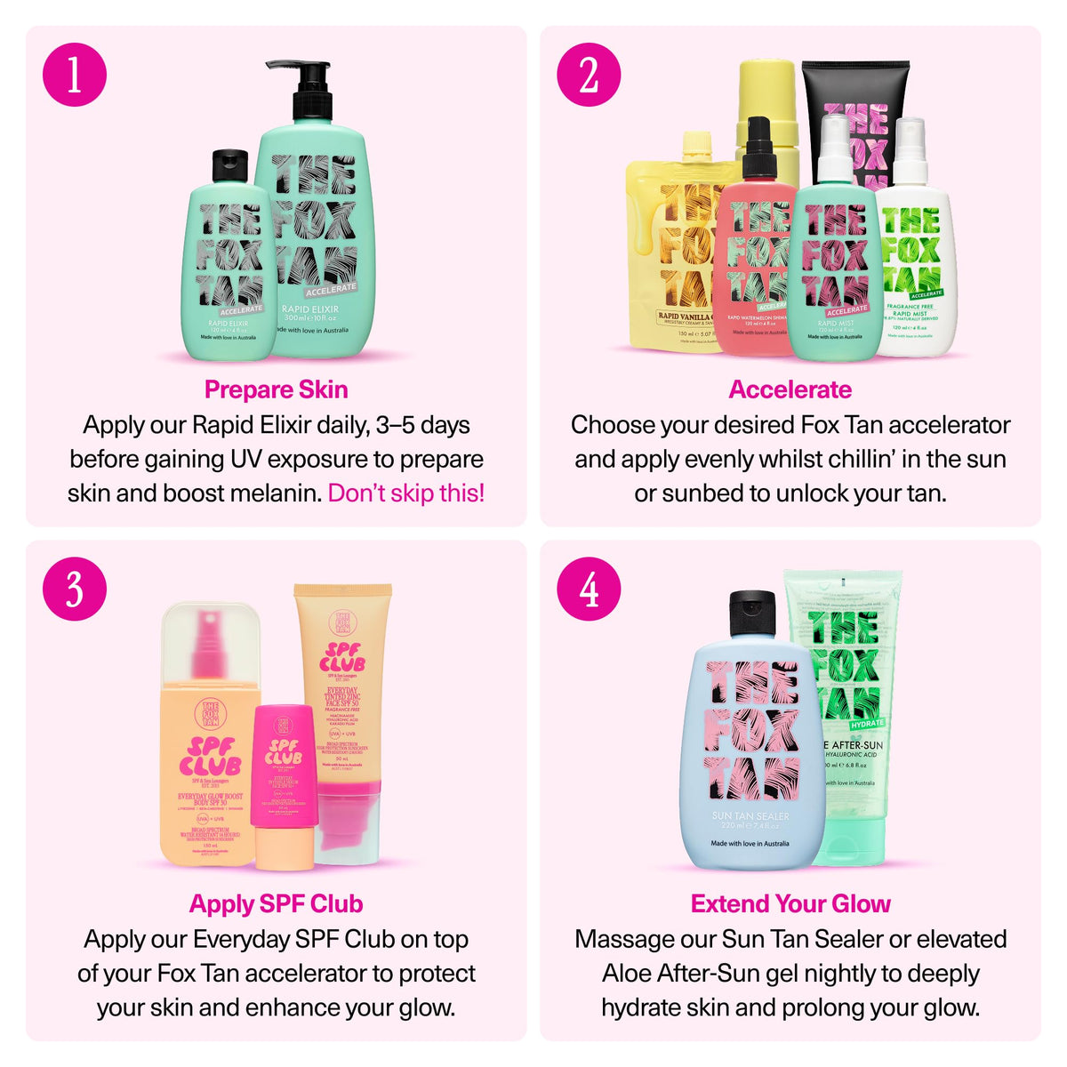 The Fox Tan Tinted Zinc Glow Boost Body SPF Bundle No White - THE FOX TAN Official Imagery - 8
