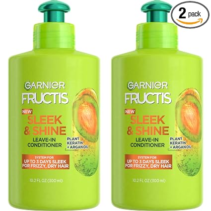 Garnier Fructis Sleek Shine Leave In Conditioner Cream 10 2