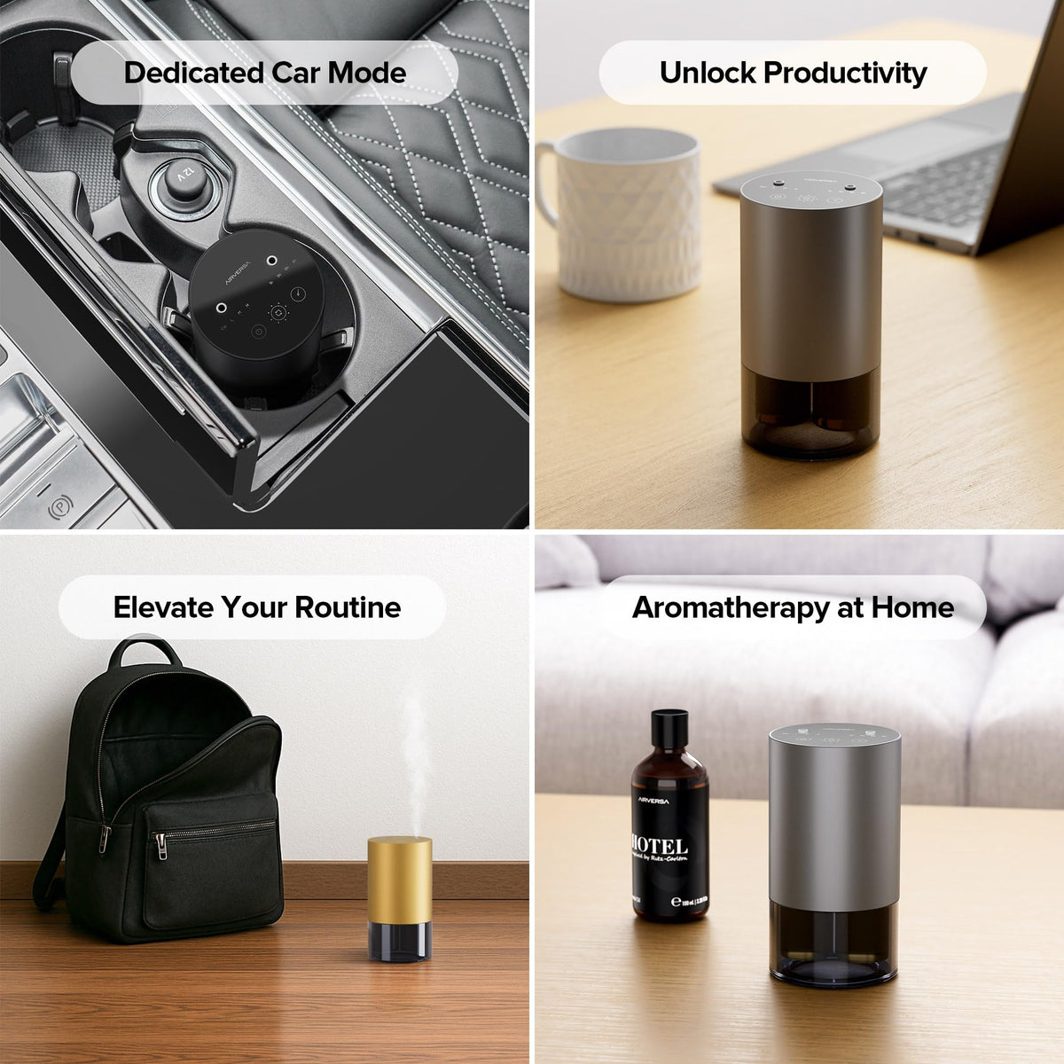 Airversa and Dual Nozzle Waterless Essential Oil Diffuser - Airversa Official Imagery - 5