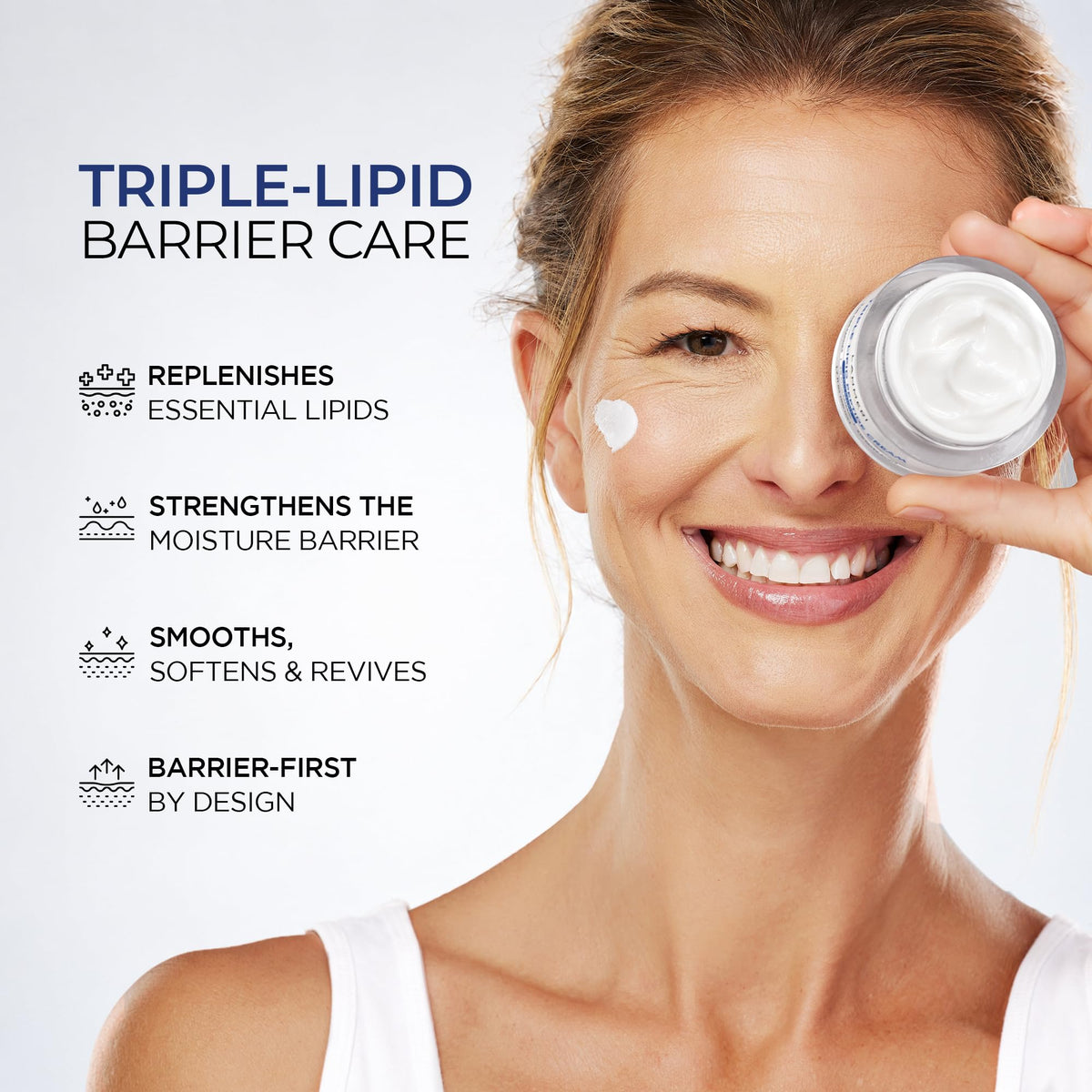 Lanmeri Triple Lipid Peptide Cream Rich Face Moisturizer - Lanmeri Official Imagery - 3