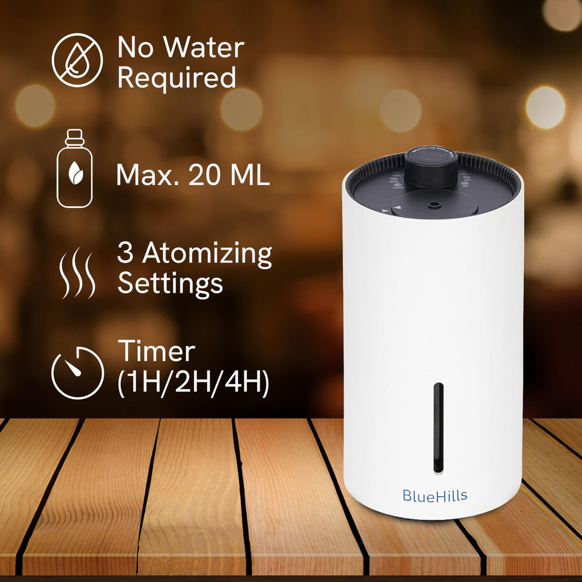 BlueHills Waterless Travel Mini Essential Oil Diffuser - BlueHills Official Imagery - 3
