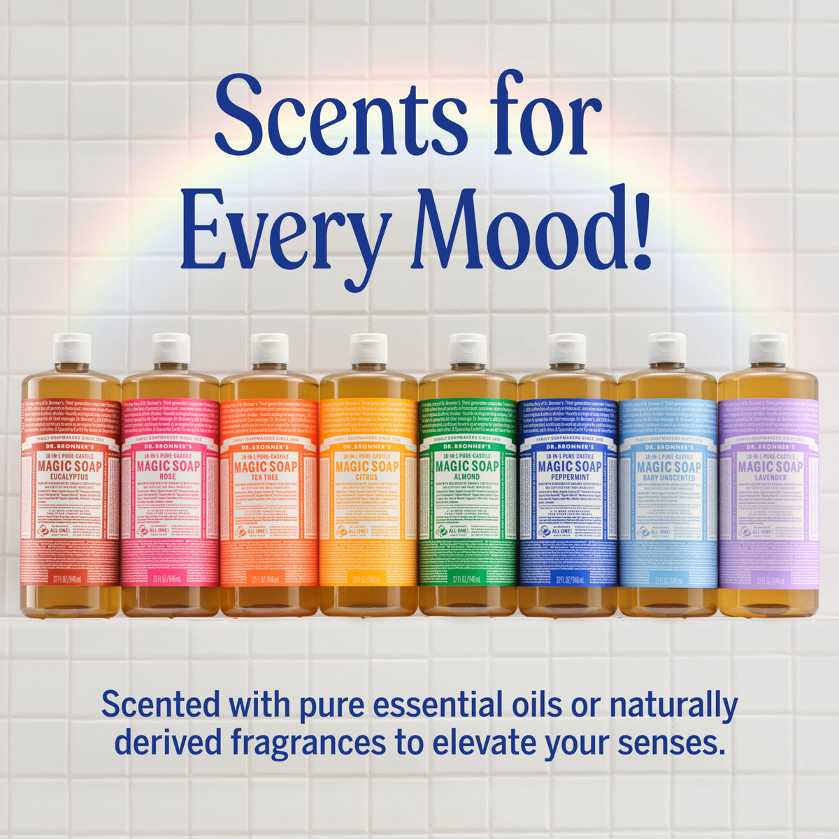 Dr. Bronner's – Soaps on display