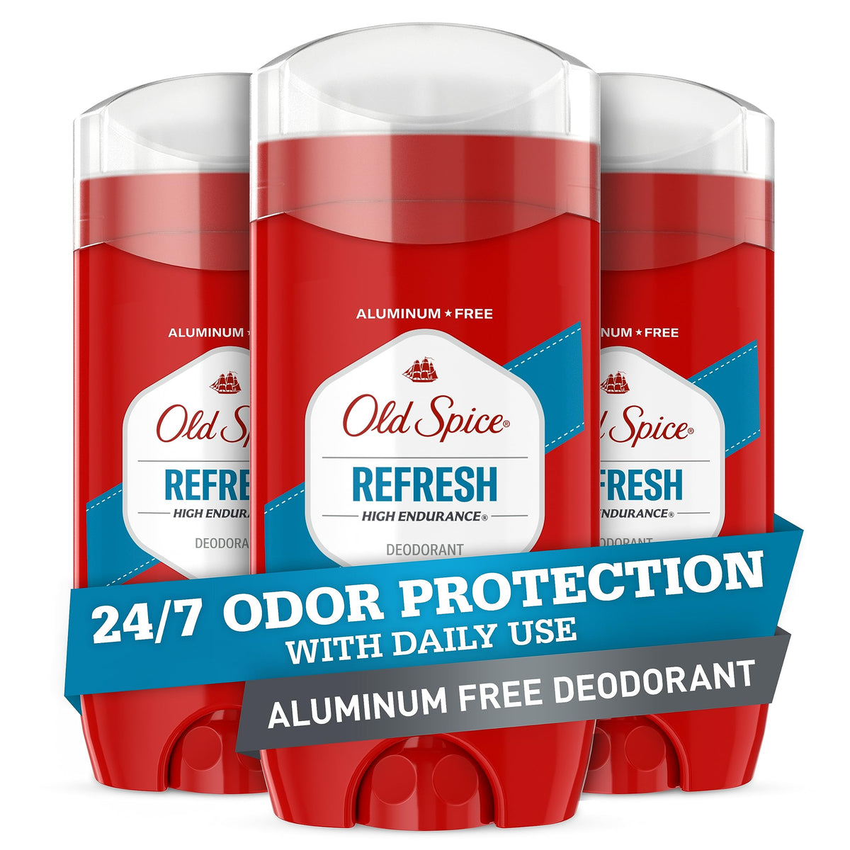 Old Spice Deodorant for Men Aluminum Free Refresh Scent 3 0 – product photo (Deodorant)