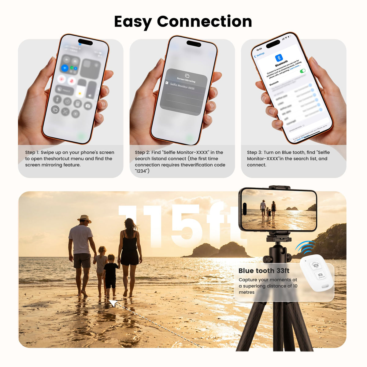 Vamvo Selfie Monitor Screen Vlog Magnetic with Remote - Vamvo Official Imagery - 7
