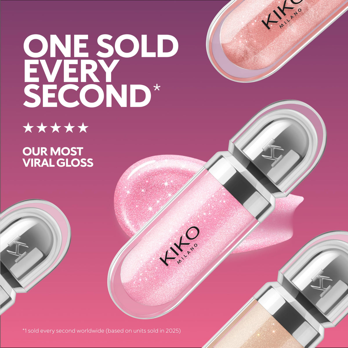 Premium Selection Kiko Milano 3D Hydra Lip Gloss Hydrating Lipgloss – alternate angle